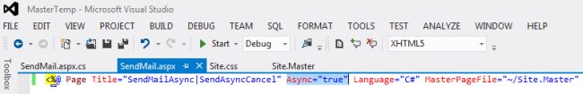 setting the Async attribute
